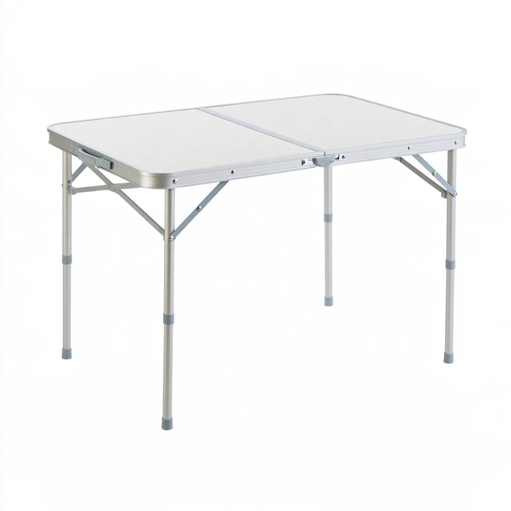 Table pliante polyvalente aux lignes épurées, coloris blanc