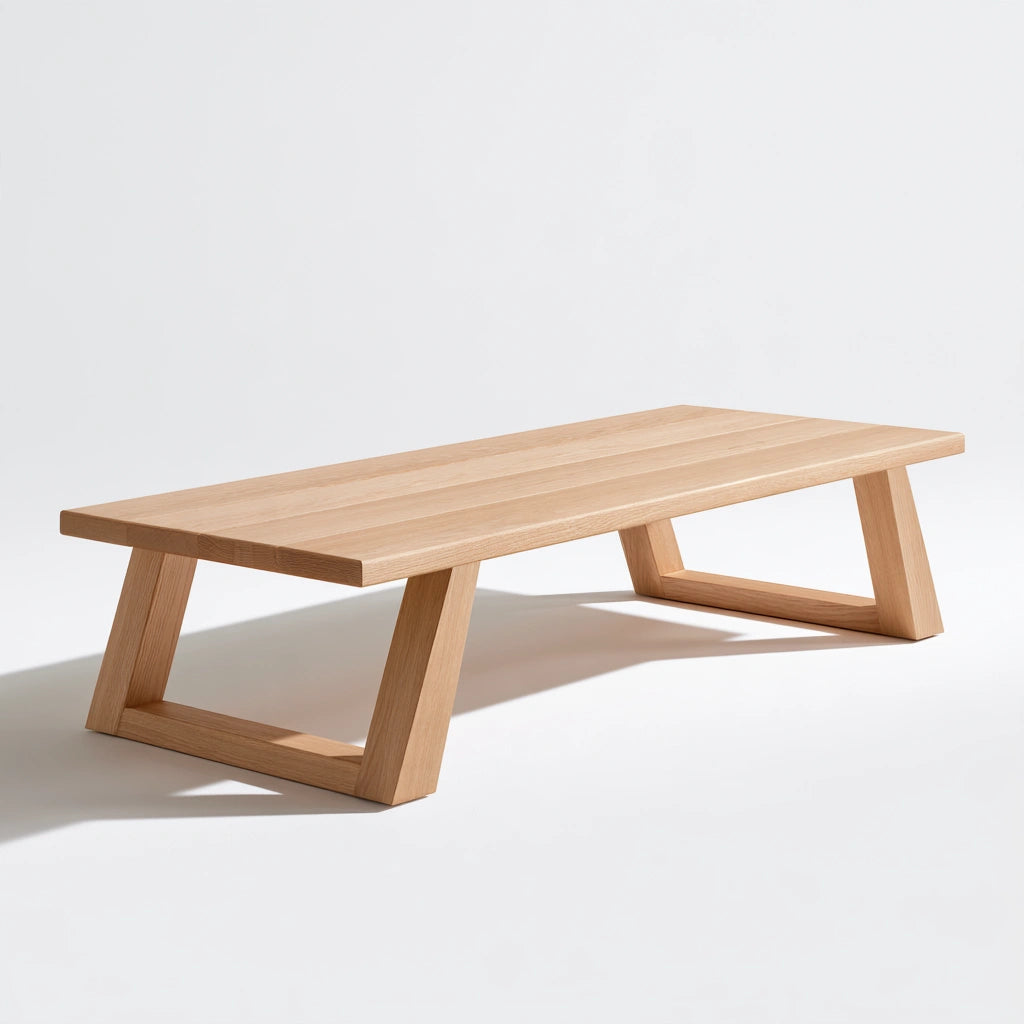 Table basse en bois en bois, coloris brun naturel