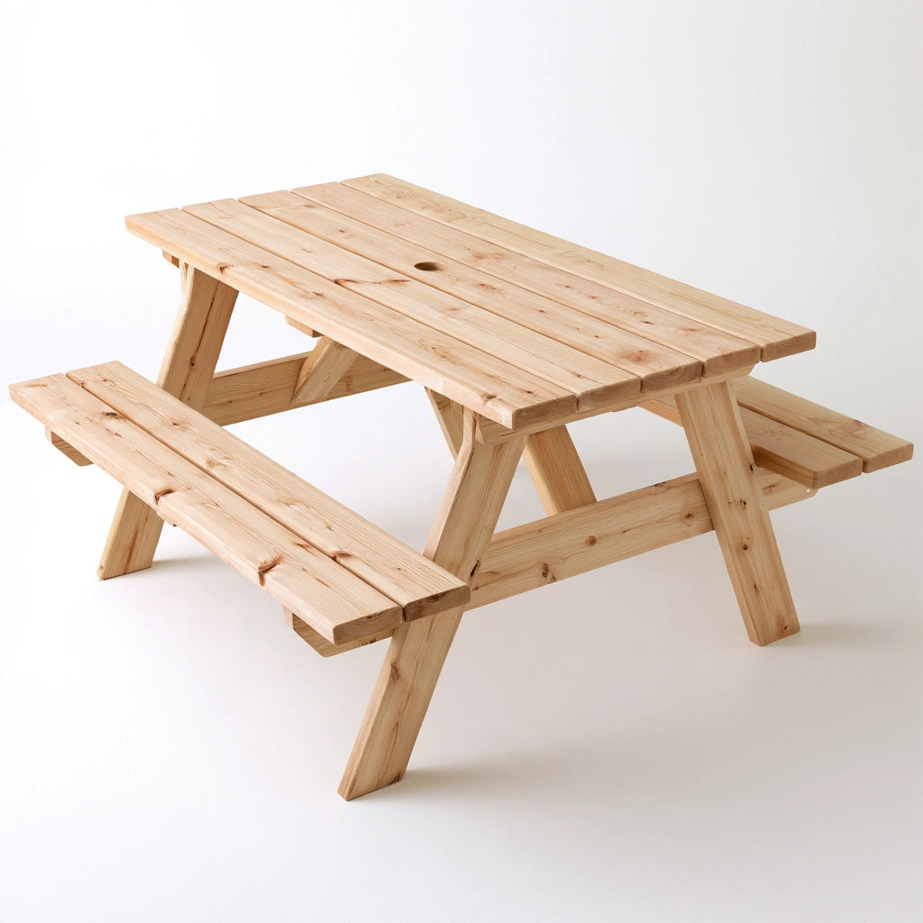 Banc décoratif en bois, coloris brun naturel