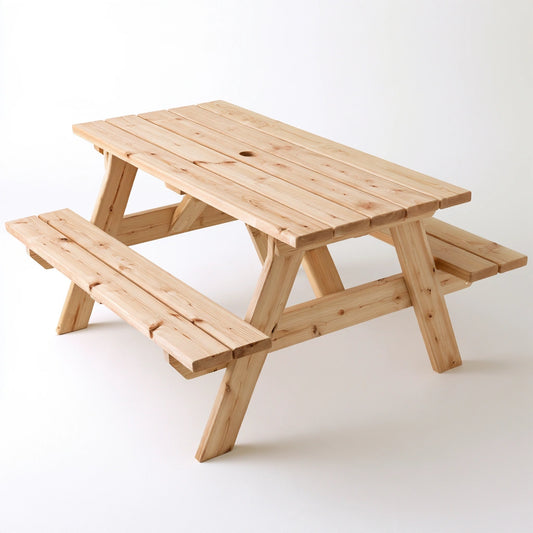 Banc décoratif en bois, coloris brun naturel